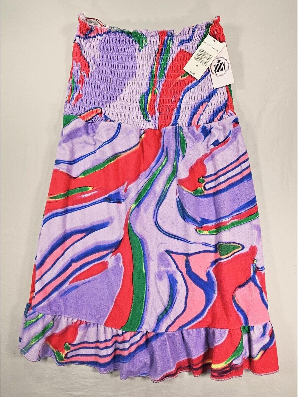 Juicy Couture Multi Swirl Smocked Dress. Size XL